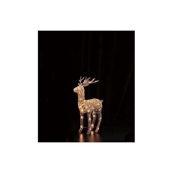 Elektro-Material Brown Rattan Deer 70 48 Glühbirne(n) LED