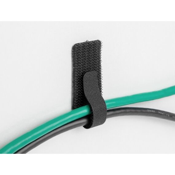 DeLOCK Mini Klett-Kabelhalter L 90 mm x B 24 mm selbstklebend 10 Stück weiß, 3 image
