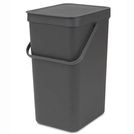 Brabantia 109966 Mülleimer 16 l Rechteckig Grau