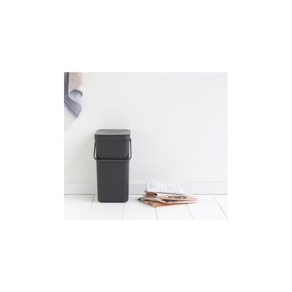 Brabantia 109966 Mülleimer 16 l Rechteckig Grau, 5 image