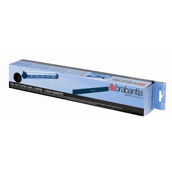 Brabantia Pull-Out Drying Lines Set, 2 pcs Wall-mountable rack Edelstahl, 4 image