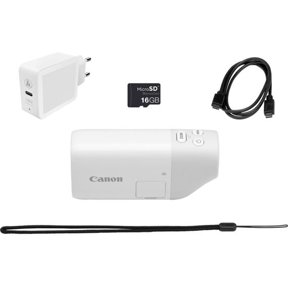 Canon PowerShot ZOOM kompakte Telezoom-Kamera im Spektiv-Stil Basis Kit, Weiß, 5 image