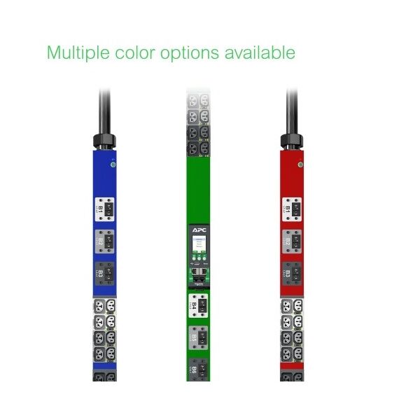 APC NetShelter Rack PDU Advanced, Switched Metered Ausgang, 3PH, 22,1kW 400V 32A oder 17,3kW 415V 30A, 48 Ausgänge, IEC309, 9 image