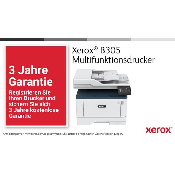 Xerox B305 A4 38 Seiten/Min. Wireless Duplex Kopie/Druck/Scan PS3 PCL5e/6 2 Behälter 350 Blatt, 9 image