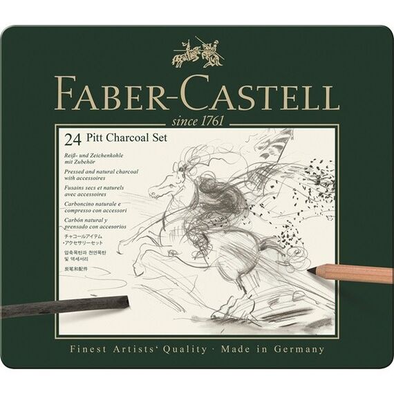 Faber-Castell PITT Kohlestift 24 Stück(e) Anthrazit, 2 image