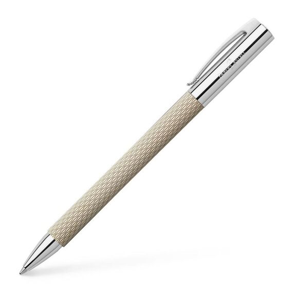 Faber-Castell AMBITION OpArt Schwarz Kugelschreiber mit Druckeinzugsmechanik Fettdruck