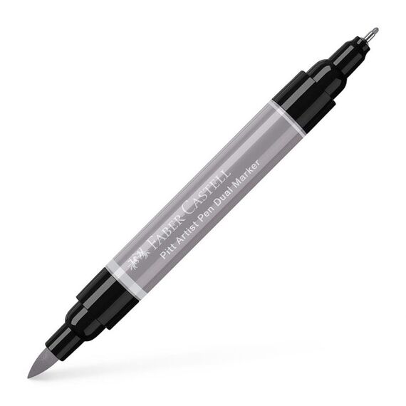 Faber-Castell Pitt Artist Pen Dual Marker Fineliner Fein / Mittel Hellgrau