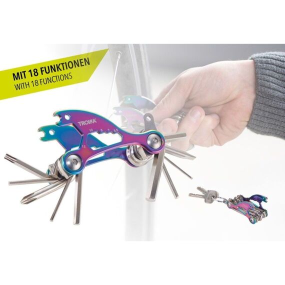 TROIKA BTL15/MC Multi-Tool-Zange Taschengröße 18 Werkzeug Mehrfarbig, 4 image