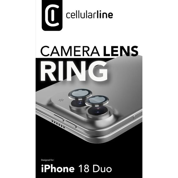 Cellularline CAMERA LENS RING - IPHONE 18 DUO, 2 image