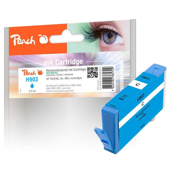 Peach PI300-854 Druckerpatrone 1 Stück(e) Kompatibel Standardertrag Cyan