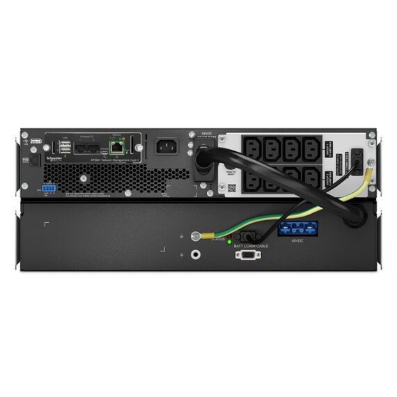 APC Smart-UPS On-Line, 1000VA, Lithium-Ionen, Rackmontage 4HE, 230V, 8x C13 IEC-Ausgänge, Netzkarte, SmartSlot, verlängerte Laufzeit, Rack-Einbausatz, 2 image