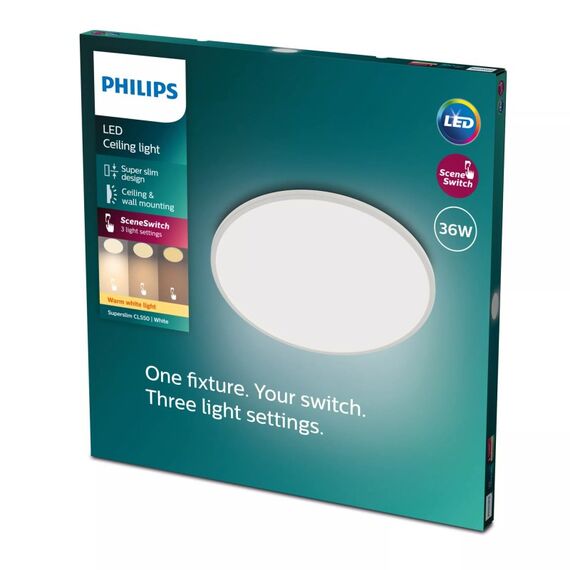 Philips Funktional Super Slim Deckenleuchte, 36 W, 4 image