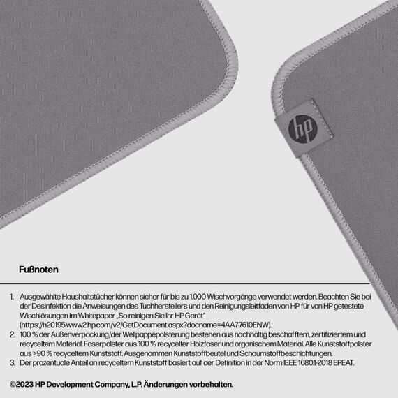 HP 100 Desinfizierbares Mauspad, 4 image