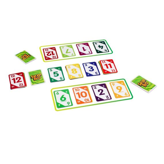 Mattel Games Skip-Bo Kartenspiel für Kinder, Erwachsene und Familien, Karten für Farbenblinde geeignet, für 2 bis 6 Spieler, 3 image