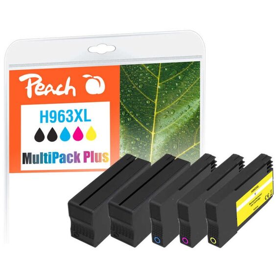 Peach PI300-1006 Druckerpatrone 5 Stück(e) Kompatibel Hohe (XL-) Ausbeute Schwarz, Cyan, Magenta, Gelb