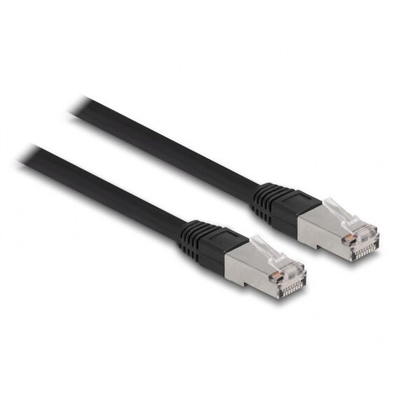 DeLOCK RJ45 Netzwerkkabel Cat.6A S/FTP PE Outdoor 2 m schwarz, Länge: 2 m