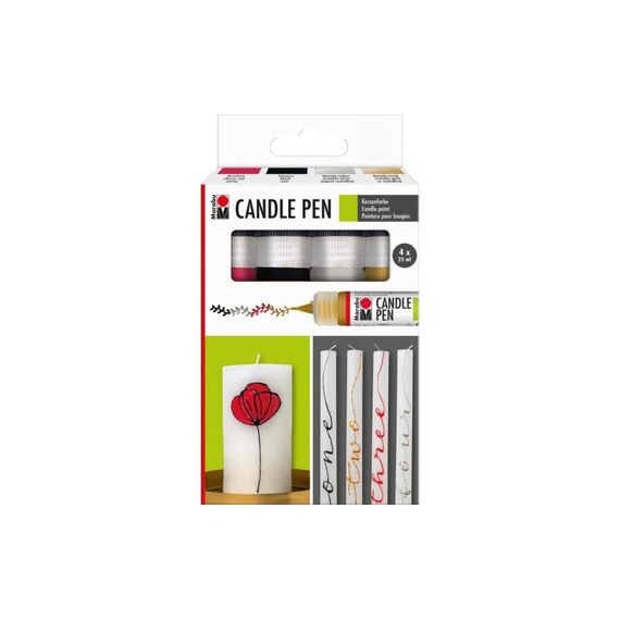 Marabu Kerzenmalfarbe Candle-Pen Set
