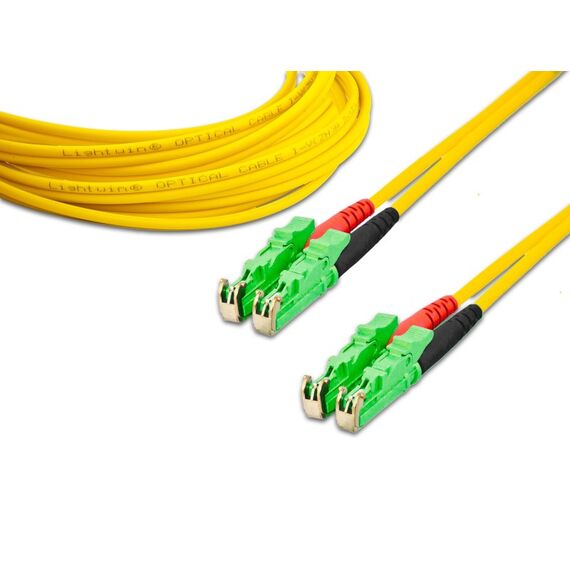 Lightwin High Quality Duplex LWL Patchkabel, SM, 2x LSH/APC, Länge: 5 m