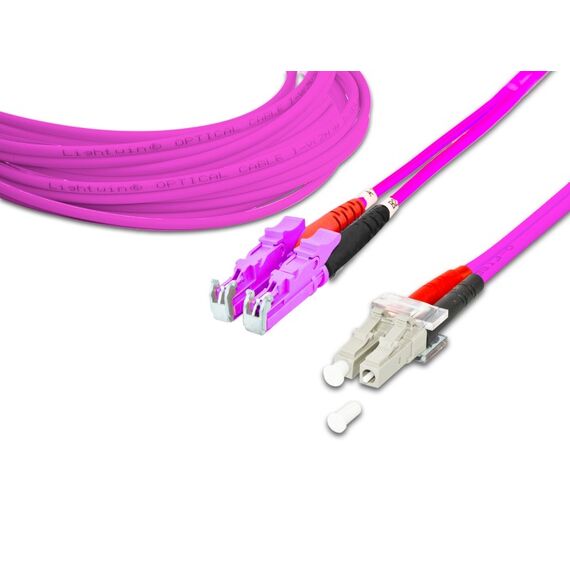 Lightwin High Quality Duplex LWL Patchkabel, MM OM4, LSH - LC, Länge: 5 m