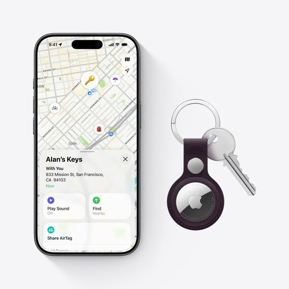 Apple AirTag Persönlich Finder Silber, Weiß, 3 image
