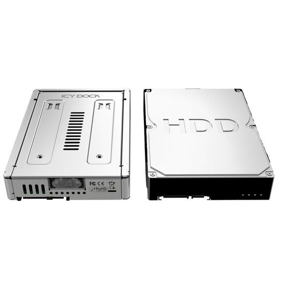 Icy Dock MB982IP-1S-1 Speicherlaufwerk-Docking-Station Silber, 5 image