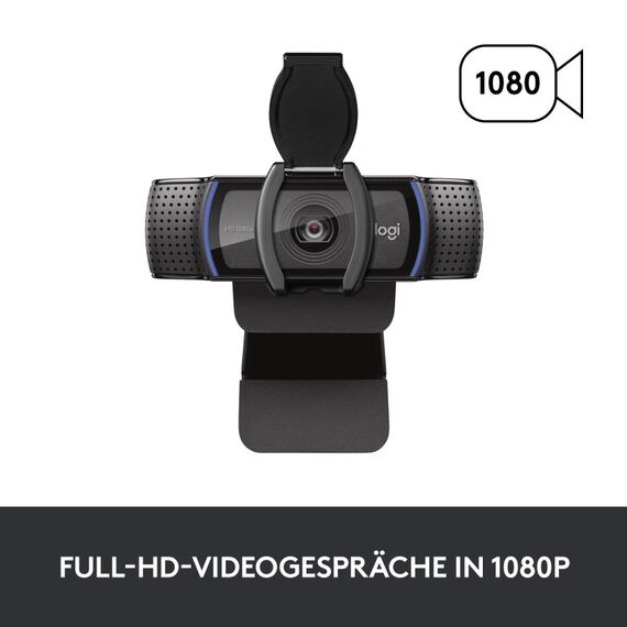 Logitech C920s Pro HD Webcam 1920 x 1080 Pixel USB Schwarz, 9 image