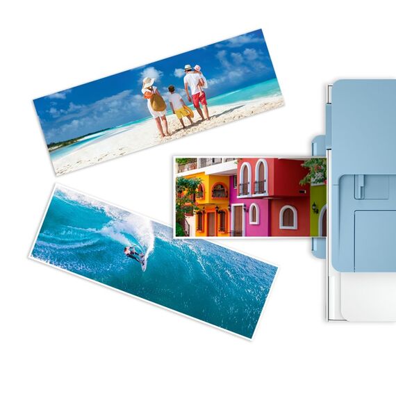 HP Advanced Fotopapier glänzend, 29,5 kg, 10,1 x 30,5 cm (101 x 305 mm) 10 Blatt, 2 image