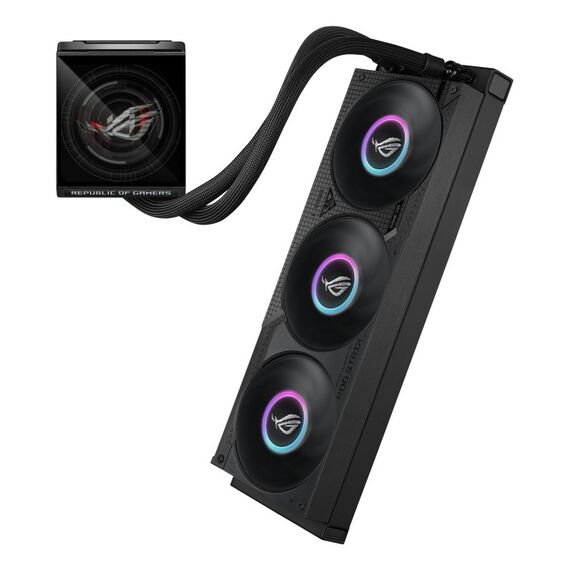 ASUS ROG Strix LC IV 360 ARGB LCD Prozessor All-in-One-Flüssigkeitskühler 12 cm Schwarz, 7 image