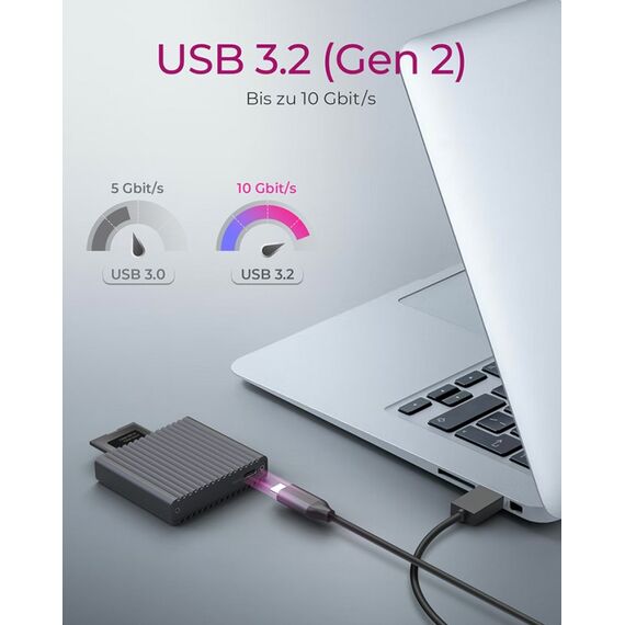 ICY BOX IB-CR404-C31, Kartenleser, CF Express 2.0 Type-B, USB 3.2 Gen 2, Status LED, Aluminium, Schwarz, 6 image