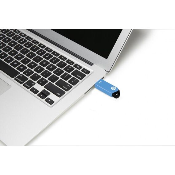 HP v150w USB-Stick 64 GB USB Typ-A 2.0 Schwarz, Blau, 4 image