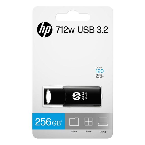 HP 712w USB-Stick 256 GB USB Typ-A 3.2 Gen 1 (3.1 Gen 1) Schwarz, 4 image