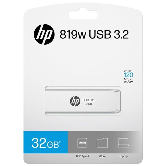 HP HPFD819W-A-32 USB-Stick 32 GB USB Typ-A 3.2 Gen 2 (3.1 Gen 2) Silber, 6 image