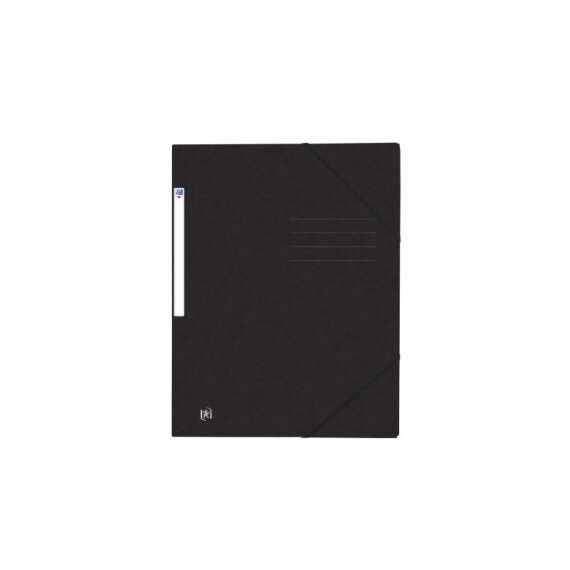 Oxford 400116306 Sammelmappe Karton Schwarz A4, Farbe: Schwarz