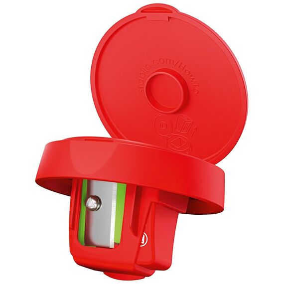 STABILO woody 3 in 1 Manueller Bleistiftspitzer Rot, 3 image