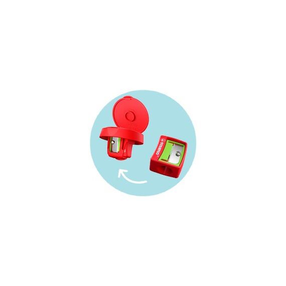 STABILO woody 3 in 1 Manueller Bleistiftspitzer Rot, 6 image