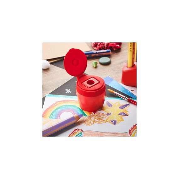 STABILO woody 3 in 1 Manueller Bleistiftspitzer Rot, 8 image