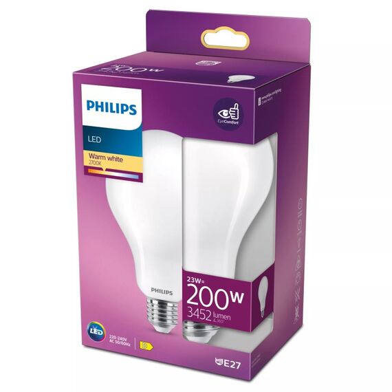 Philips Filament-Lampe Milchglas 200W A95 E27