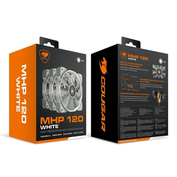 COUGAR Gehäuse Lüfter MHP 120, Weiß, 3er-Pack, 4 image