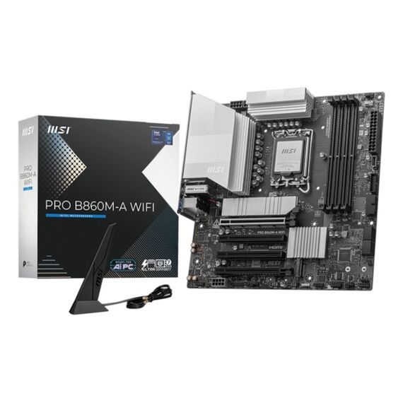 MSI PRO B860M-A WIFI Motherboard Intel B860 LGA 1851 (Socket V1) micro ATX