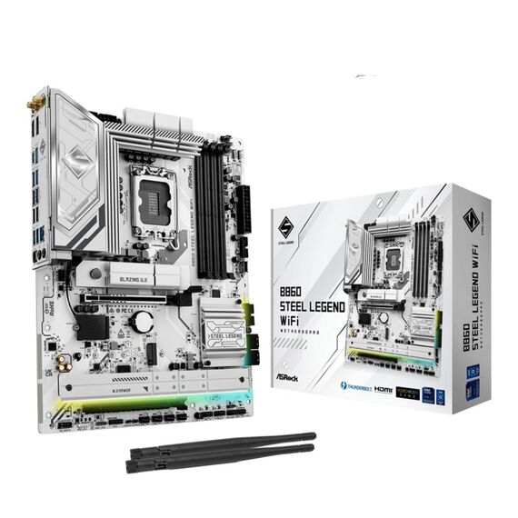 Asrock B860 Steel Legend WiFi Intel B860 LGA 1851 (Socket V1) ATX
