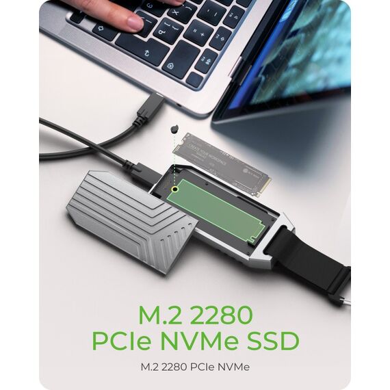 ICY BOX IB-1919M-C42, Type-C® USB4® Gen 3x2 (40 Gbit/s) zu PCIe NVMe M.2 2280 High-Performance SSD Enclosure, 5 image