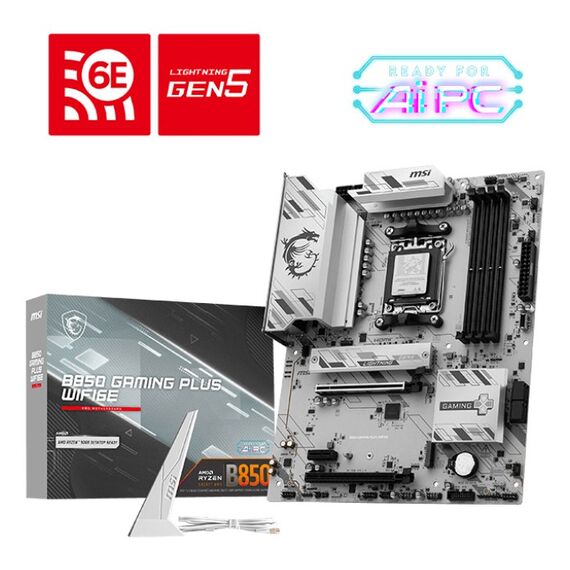 MSI B850 GAMING PLUS WIFI6E AMD B850 Sockel AM5 ATX