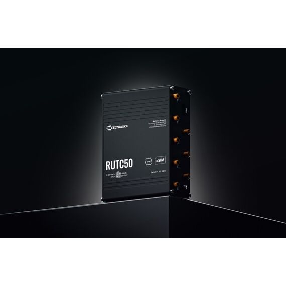 Teltonika RUTC50 WLAN-Router Gigabit Ethernet Dual-Band (2,4 GHz/5 GHz) 5G Schwarz, 4 image