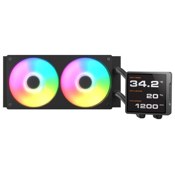COUGAR CPU Wasserkühlung Poseidon Vistek Pro 240, ARGB, Schwarz, Farbe: Schwarz