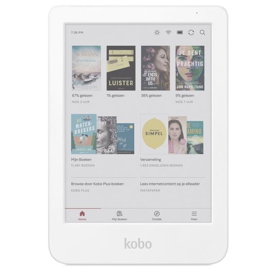 Kobo Clara Colour eBook-Reader Touchscreen 16 GB WLAN Weiß