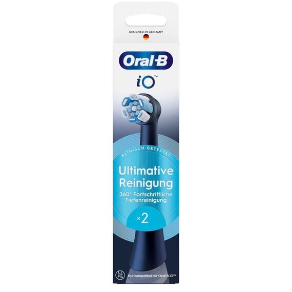 Oral-B iO Ultimate Clean iO Ultimative Reinigung, Original Aufsteckbürsten, Schwarz, 2 Stück, 2 image