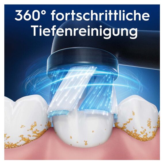 Oral-B iO Ultimate Clean iO Ultimative Reinigung, Original Aufsteckbürsten, Schwarz, 2 Stück, 6 image