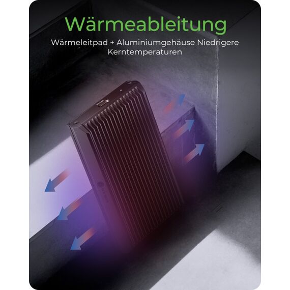 ICY BOX IB-1920M-C42, Gehäuse für NVMe M.2 SSD mit USB4 Gen 3x2 (40 Gbit/s), mit USB Type-C zu USB Type-C Kabel und Gummifixierung, 4 image