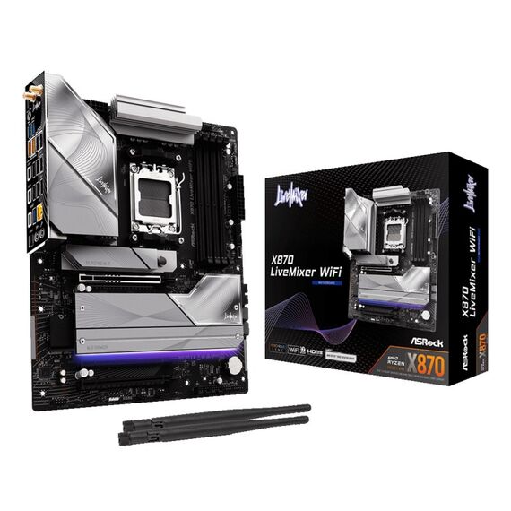 Asrock X870 LiveMixer WiFi AMD X870 Sockel AM5 ATX, 4 image