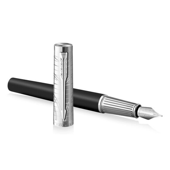 Parker Classic Füllfederhalter Kartuschenfüllsystem Schwarz, Chrom 1 Stück(e), 4 image